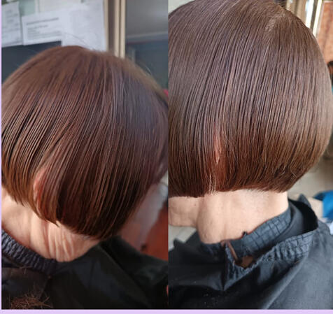 Elegante corte personalizado, estilo francés.